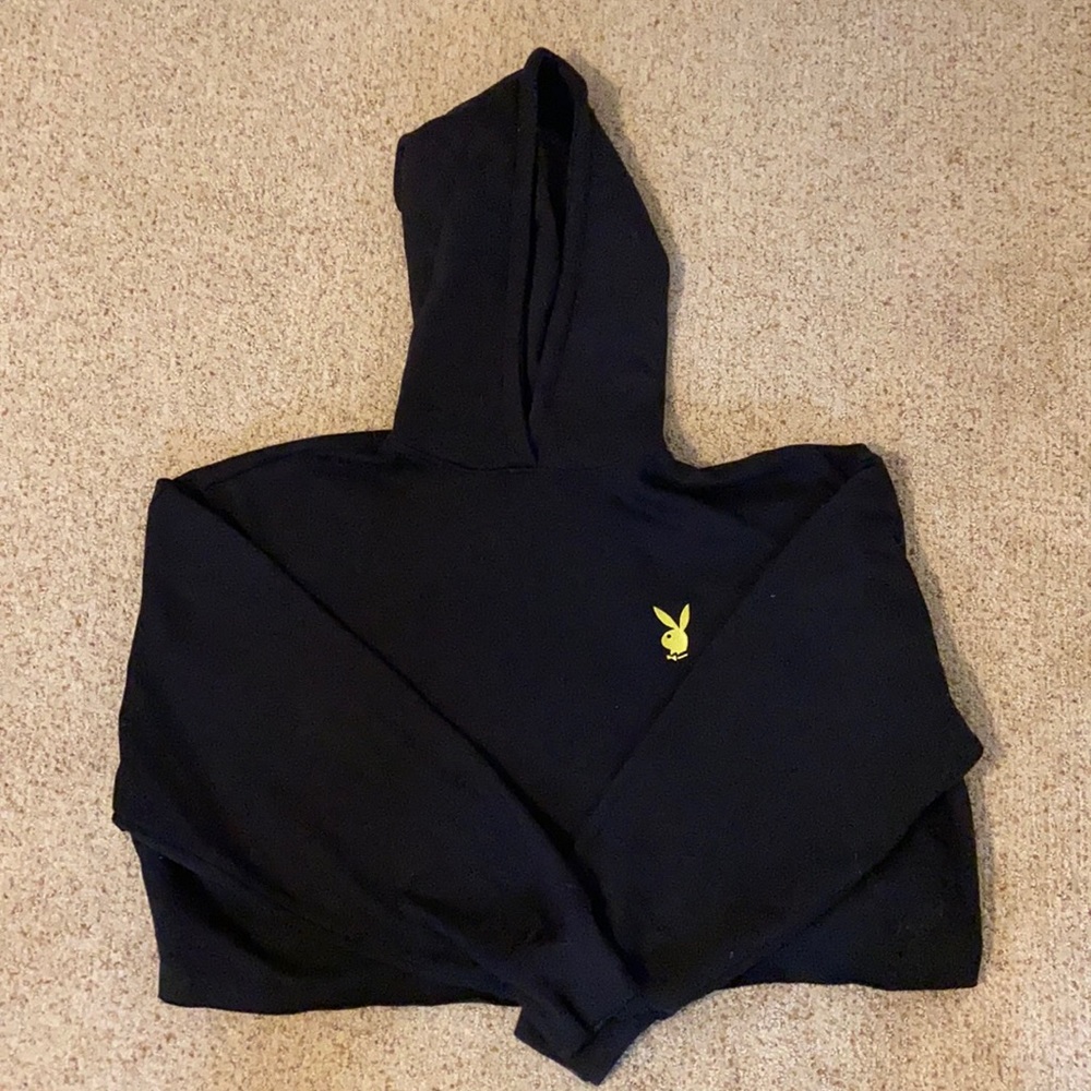 Cropped Playboy Hoodie